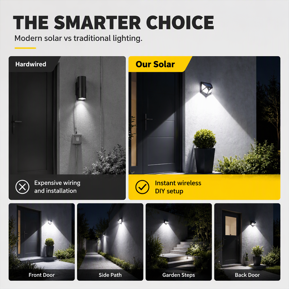 💥GET 50% OFF💥INSTANTLY LIGHT-UP YOUR OUTDOOR SPACE WITH MOTION-ACTIVATED SOLAR LIGHTS