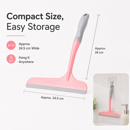 Multi-Purpose Silicone Squeegee & Window Cleaner | Streak-Free Bathroom Wiper