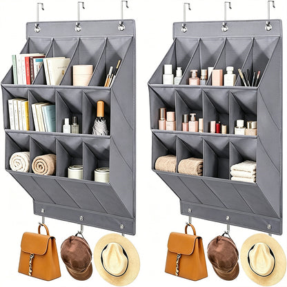 Multi-Compartment Over-the-Door Hanging Storage Organizer