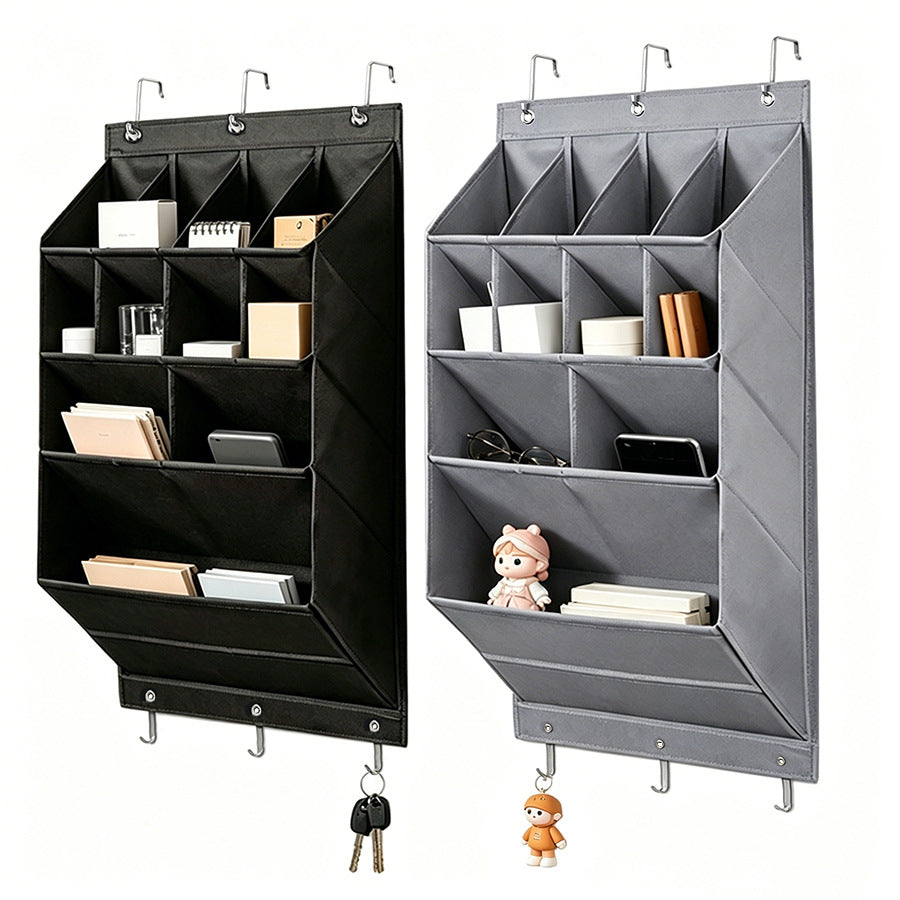 Multi-Compartment Over-the-Door Hanging Storage Organizer