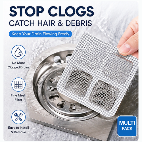 Disposable Self-Adhesive Floor Drain Filter Stickers（50pcs）