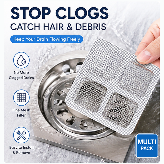 Disposable Self-Adhesive Floor Drain Filter Stickers（50pcs）