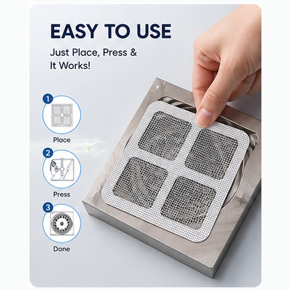 Disposable Self-Adhesive Floor Drain Filter Stickers（50pcs）