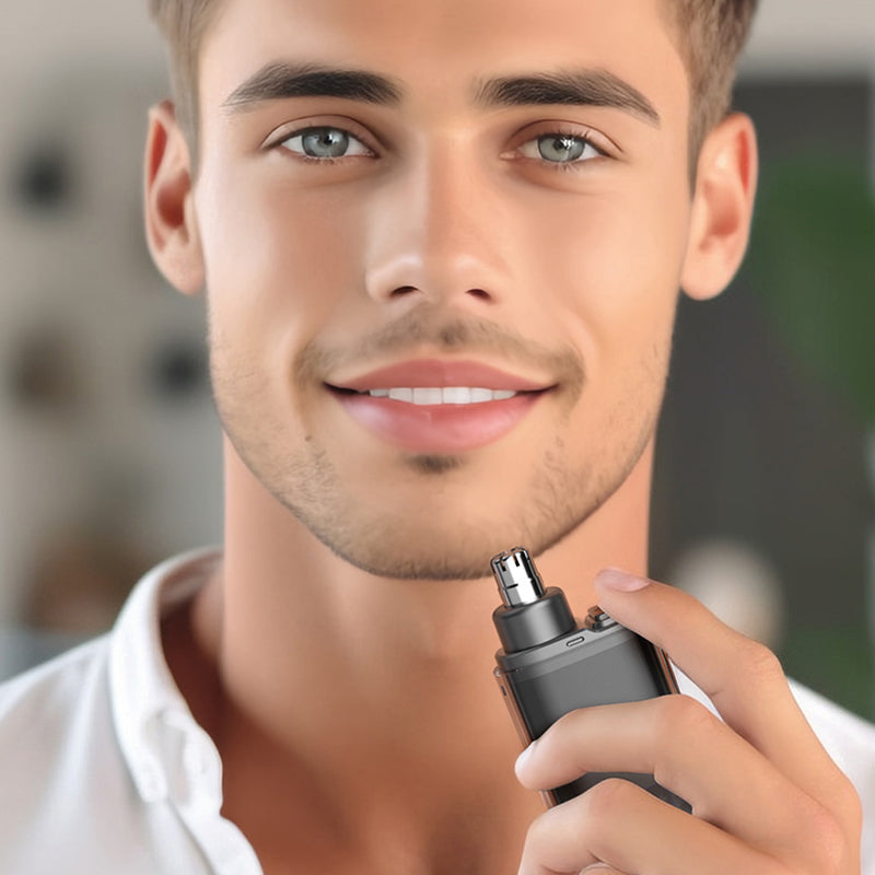 👃 Smart Electric Nose Hair Trimmer – Painless, Waterproof & USB-C Rechargeable | 50% OFF