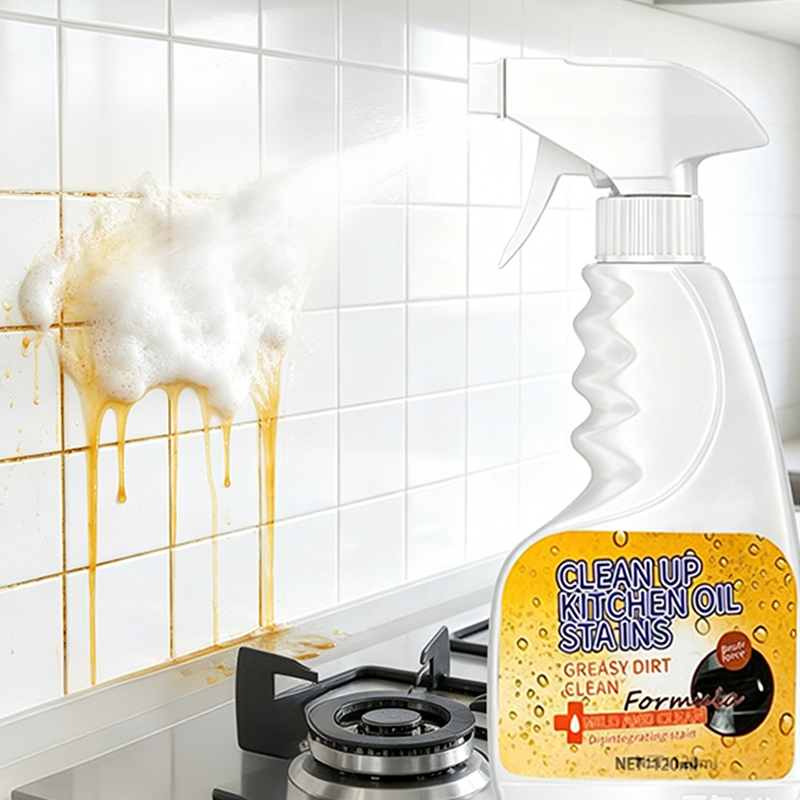 Heavy-Duty Kitchen Degreaser Spray – Fast Grease Remover 🍑