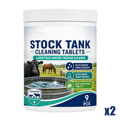 🔥 SAVE 50% TODAY 🔥 Fast-Dissolving Livestock Water Tank Cleaning Tablets | Algae Control & Fresh Water | Animal Safe