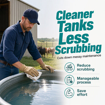 🔥 SAVE 50% TODAY 🔥 Fast-Dissolving Livestock Water Tank Cleaning Tablets | Algae Control & Fresh Water | Animal Safe